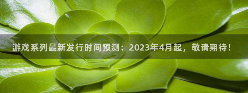 Tp钱包怎样退出登录：游戏系列最新发行时间预测：2023年4月起，敬请期待！