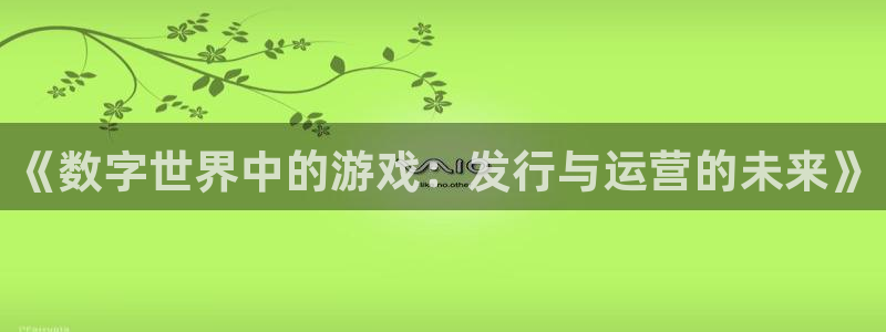 tp钱包冷钱包被盗：《数字世界中的游戏：发行与运营的未来》